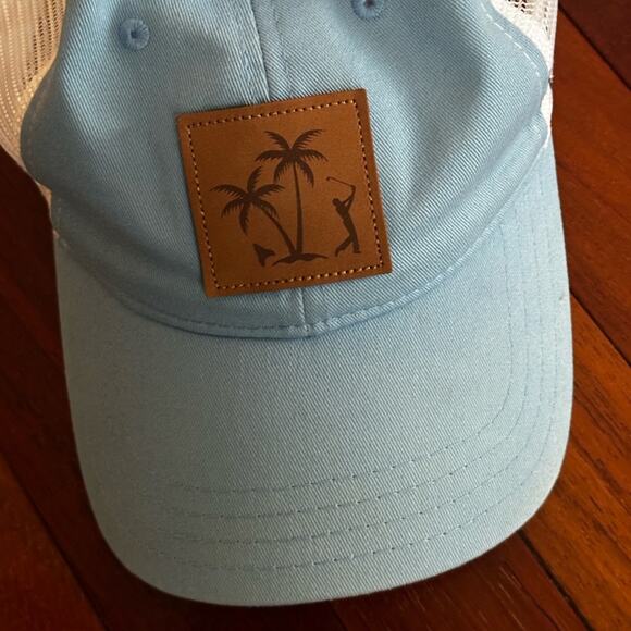 The Players Mesh Trucker Hat Limited Edition Patch Blue White Unisex Adjustable - Picture 2 of 5